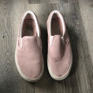 Vans pink slip-ons (women’s size 7)